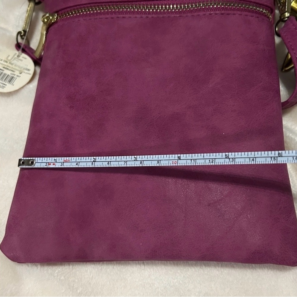 Urban Expressions Vegan Pink Leather Crossbody Bag - NWT - Picture 7 of 7